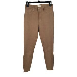L'Agence jeans Sabine coated skinny tan size 27
